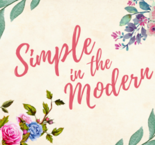 Simple modern floral pink